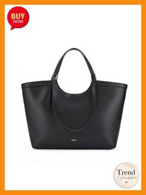 Genuine Leather Tote Bag Large Work Bag Fits 14" Laptop